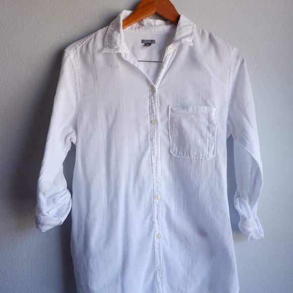 aerie white button down shirt - Picture 3 of 6
